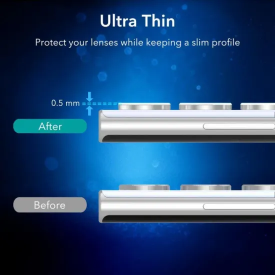 Aizsargstikls Samsung S22 Ultra kamerām, 5gab., Tempered glass ESR, 4894240159521