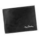 Vīriešu naudas maks, āda, RFID, Pierre Cardin TILAK12 F 8805, melns