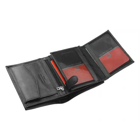 Кошелек мужской кожаный, RFID, Pierre Cardin 326 TILAK06, черный