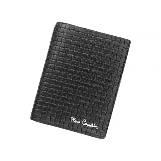 Vīriešu naudas maks, āda, RFID, Pierre Cardin 326-CMP, Nero