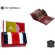 Женский кошелек, кожа, RFID, PETERSON PL-466-Multi