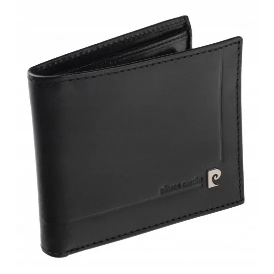 Vīriešu naudas maks, āda, RFID, Pierre Cardin 8824 YS507.1, melns