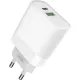 XO iPhone lādētājs 18W + kabelis USB-C uz Lightning, QC3.0, PD, XO L64, balts, 6920680872442