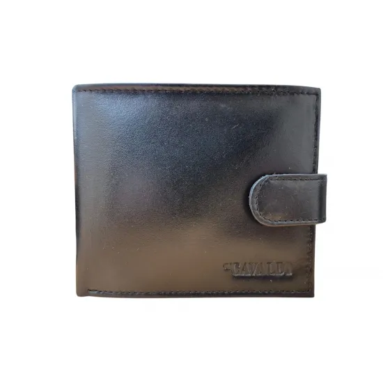 Vīriešu naudas maks, āda, RFID, 4U CAVALDI 0002L-BS-RFID-5434, melns