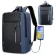 Водонепроницаемый рюкзак с USB, синий, черный, K403J