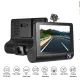 Видеорегистратор с камерой салона и заднего вида, 4'' IPS touch, 12Mp, DVR-04