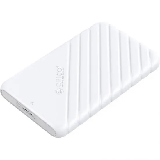 Корпус Orico SSD / HDD 2,5'', 5 Гбит/с, USB 3.0 Micro-B, белый, Orico 25PW1-U3-WH-EP, 6941788854512