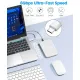 Корпус Orico SSD / HDD 2,5'', 5 Гбит/с, USB 3.0 Micro-B, белый, Orico 25PW1-U3-WH-EP, 6941788854512