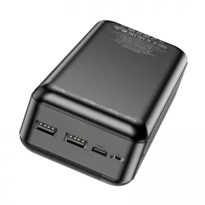 Akumulators Power Bank 30000mAh, 2xUSB, 5V, 2.1A, Borofone BJ27B, melns