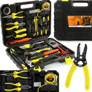 Набор бытовых инструментов для  электрика, 34 шт., Ripper M58281