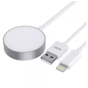 Apple Watch magnētisks UltraBoost indukcijas lādētājs + kabelis 2in1, USB-C, 2.5W, 5V/2.4A, 150cm, balts, Tech Protect 9490713932780