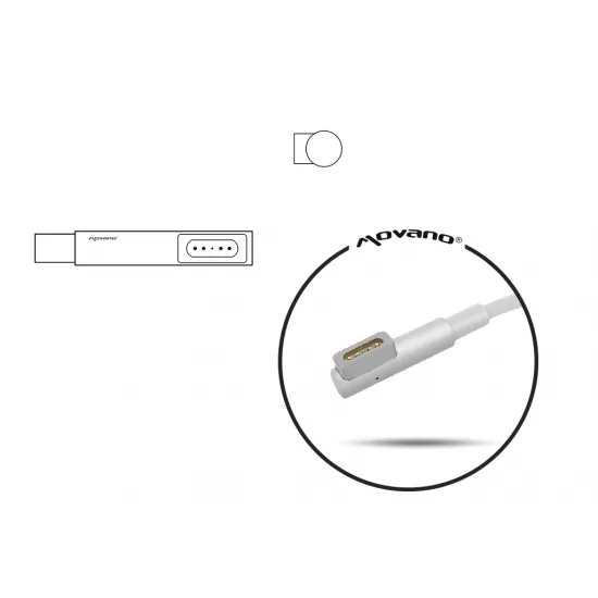 Зарядное устройство Apple Magsafe 1 85 Вт, 18,5 В, 4,6 А, Movano ZZ/AP18546
