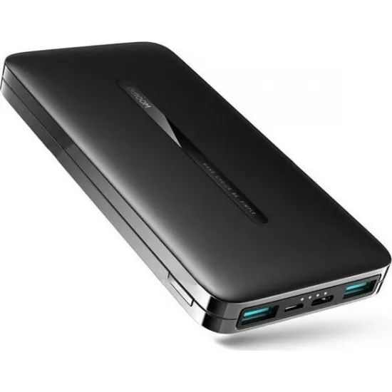 Joyroom akumulators 10000mAh, 2.1A, melns, Powerbank Joyroom JR-T012, 6941237160331