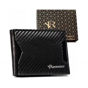 Vīriešu naudas maks, āda, RFID, Rovicky R-RM-21-GCL-CF, melns