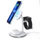 Индуктивное зарядное устройство 3 в 1, подставка для iPhone, Apple Watch, AirPods, совместимость с MagSafe, Choetech T585-F