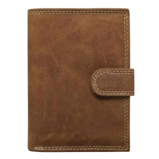 Vīriešu naudas maks, āda, RFID, N4L-CHM-NL-9134 cognac, brūns, 5903051029134