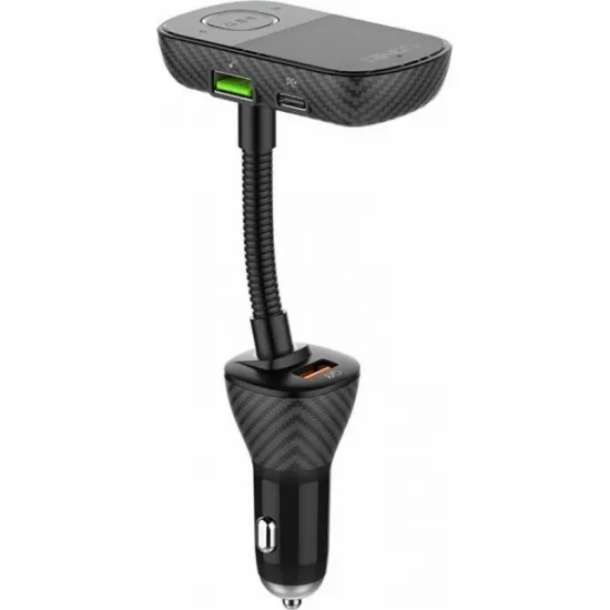 FM raidītājs, modulators ar USB-C uz Lightning kabeli, Bluetooth, 2 x USB, USB-C, Ldnio C705Q, 5905316142831