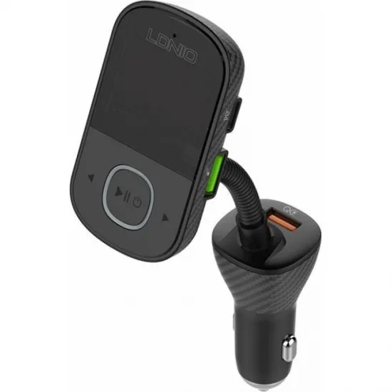 FM raidītājs, modulators ar USB-C uz Lightning kabeli, Bluetooth, 2 x USB, USB-C, Ldnio C705Q, 5905316142831