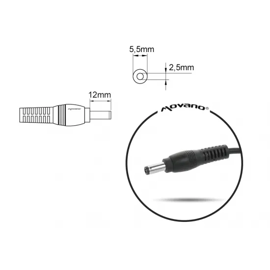 Зарядное устройство для ноутбука 120Вт, 19В 6,3А (5,5х2,5), Asus, Toshiba, MSI и др., Movano ZZ/LIT1963