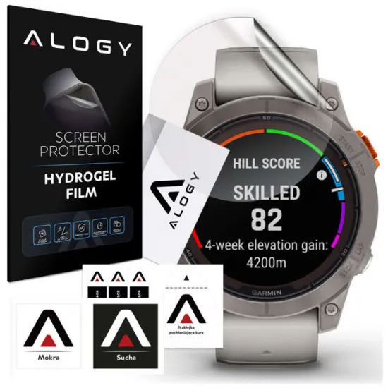 Гидрогелевая защитная пленка для Garmin Fenix​​7 Pro, Alogy Hydrogel film, 5905601813378