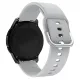 Универсальный силиконовый ремешок для часов - браслет 20 мм, Hurtel Silicone Strap TYS 04, серый, 9145576259337