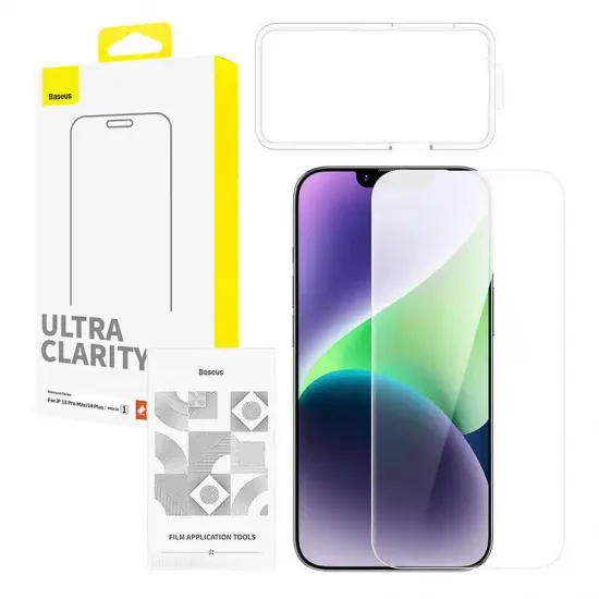 Защитное стекло из закаленного стекла для Iphone 13 Pro Max / 14 Plus (прозрачное), Baseus OS Diamond Series HD P60057400203-01, 6932172634490