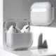 Ciets aizsargapvalks austiņām Airpods 2 / Airpods 1, caurspīdīgs, Riff 9145576238615