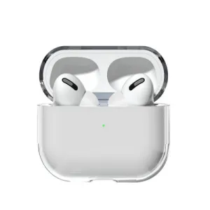 Жесткий защитный чехол для наушников Airpods 2/Airpods 1, прозрачный, Riff 9145576238615