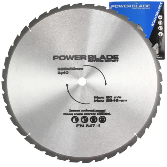 Пильный диск по дереву 600мм x 32, 40T POWER BLADE M09078