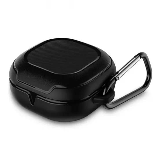 Aizsargapvalks - korpuss austiņām Samsung Galaxy Buds 2 Pro / 2 / Live / Pro, melns, Rough Carbon 9589046926358