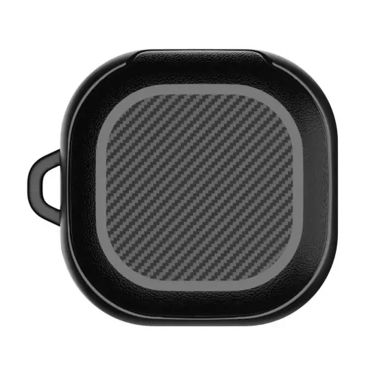Aizsargapvalks - korpuss austiņām Samsung Galaxy Buds 2 Pro / 2 / Live / Pro, melns, Rough Carbon 9589046926358