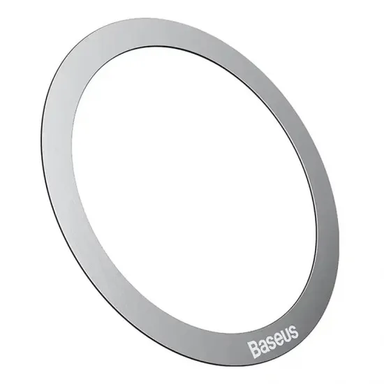 Magnētiskais gredzens telefonam MagSafe (sudrabs), Baseus Halo PCCH000012, 6932172612047