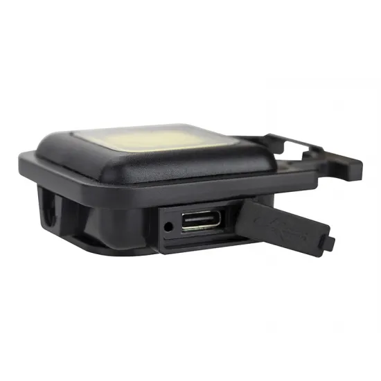 Фонарик с аккумулятором Lipo 130 мАч, 3Вт, 6500К, USB-C, 71-327#