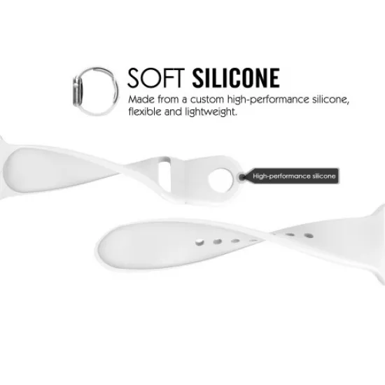Riff Classic silikona siksniņa-aproce priekš Apple Watch sērijas 38 / 40 / 41 mm Rozā, 4752219008891
