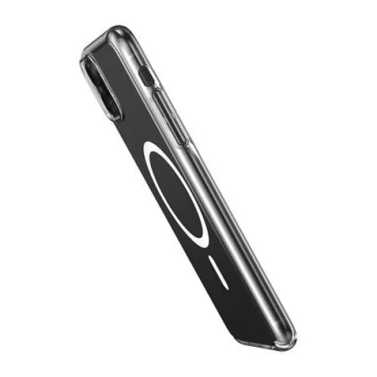 Maciņš iPhone 11 Pro (caurspīdīgs) + rūdīts stikls + tīrīšanas komplekts, Baseus Magnetic Crystal Clear ARSJ010102, 6932172627737