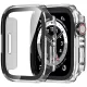Стеклянный защитный чехол для Apple Watch 7/8, 41 мм, прозрачный, Alogy Protector Case 2in1 5907765693902