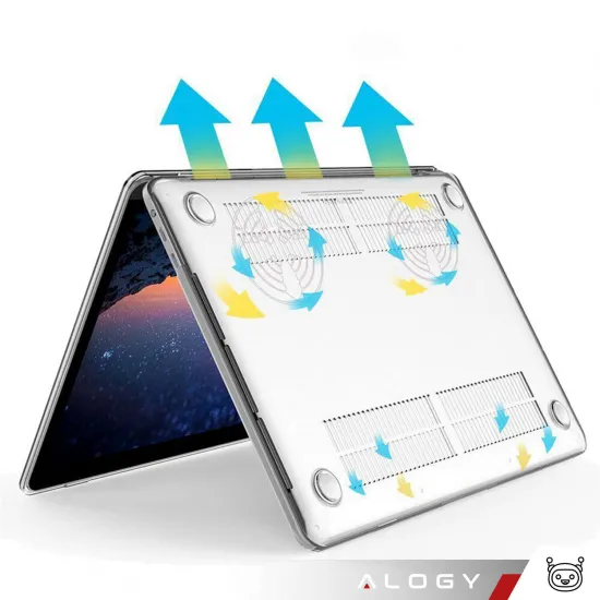 Alogy Hard Case cietais korpuss Apple MacBook Air 13 M1 2021 (A1932, A2179, A2337), caurspīdīgs, 10671X10, 5907765652718