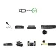 Микрофонный кабель XLR (гнездо) — разъем 6,35 мм (папа), 3 м, Ugreens AV131, 20720, 6957303827206