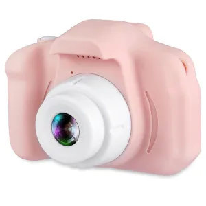 CP X2 Детская Цифровая Фото и Видео камера с MicroSD катрой  2'' LCD цветным экраном Розовый