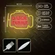 Neona LED izkārtne Neon PLEXI LED CHECK ENGINE, dzeltens, sarkans, NNE21 Neolia, RTV100477, 5900495546197