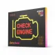 Neona LED izkārtne Neon PLEXI LED CHECK ENGINE, dzeltens, sarkans, NNE21 Neolia, RTV100477, 5900495546197
