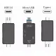 Универсальный картридер SD, microSD, USB 3.0, USB-C, OTG, AK180B