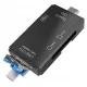 Универсальный картридер SD, microSD, USB 3.0, USB-C, OTG, AK180B