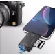 Универсальный картридер SD, microSD, USB 3.0, USB-C, OTG, AK180B