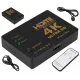 Разветвитель HDMI, 4K, HDMI v1.4, пульт дистанционного управления, инфракрасный кабель, HD28D