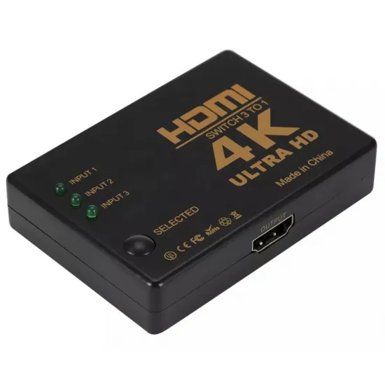 Разветвитель HDMI, 4K, HDMI v1.4, пульт дистанционного управления, инфракрасный кабель, HD28D