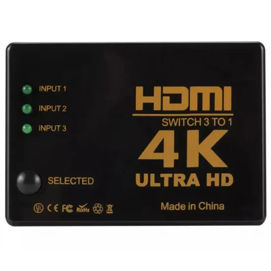 Разветвитель HDMI, 4K, HDMI v1.4, пульт дистанционного управления, инфракрасный кабель, HD28D