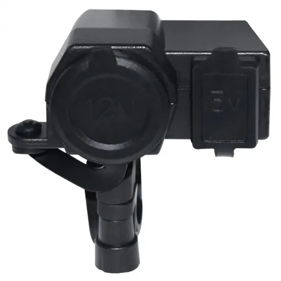 Piepīpētāja ligzda 12V 10A + 5V 2A USB, motocikliem, mopēdiem, kvadracikliem, AG499A