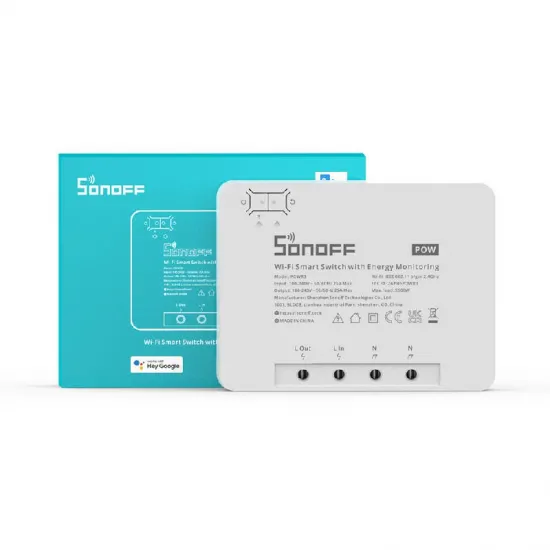 Viedais slēdzis ar enerģijas pārraudzības Sonoff POWR3 (25A/5500W)