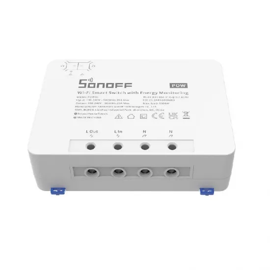 Viedais slēdzis ar enerģijas pārraudzības Sonoff POWR3 (25A/5500W)